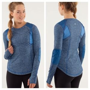 Lululemon Ice Queen LS in Limitless Blue